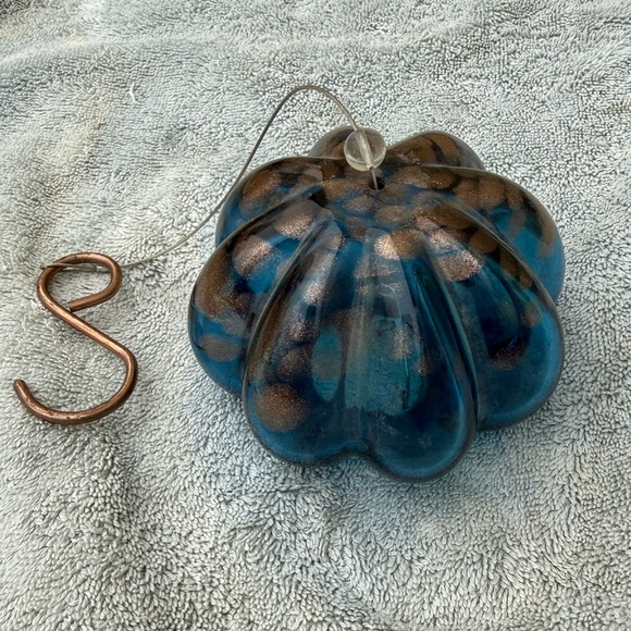 Other - Handblown Blue Glass Garden Ornament